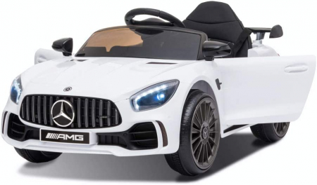 Masinuta electrica pentru copii 2-4 ani Mercedes-Benz AMG GT-R, 50W, 12V culoare alba [11]