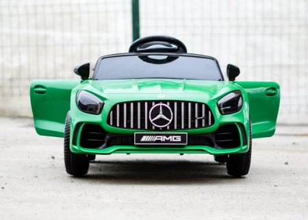 Masinuta electrica pentru copii Mercedes-Benz AMG GT-R 50W 12V culoare Verde [3]