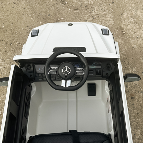 Masinuta electrica pentru copii Mercedes G580 4x4, 140W 12V 7Ah, premium, culoare alba [13]