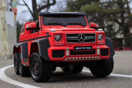 Masinuta electrica copii Mercedes G63 6x6 270W, rosu [4]