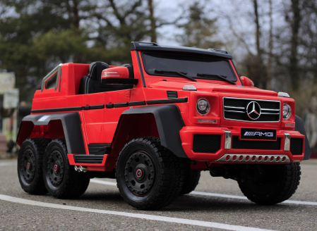 Masinuta electrica copii Mercedes G63 6x6 270W, rosu [3]
