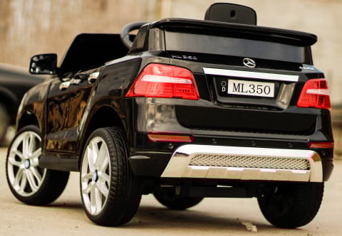 Masinuta electrica pentru copii Mercedes ML350 70W 12V cu ROTI Moi, culoare Negru [6]