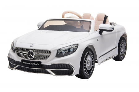 Masinute electrice - Masinuta electrica pentru copii Mercedes S650 MAYBACH 70W 12V Premium, alba