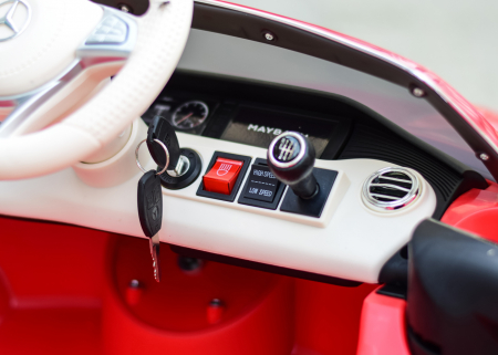 Masinuta electrica pentru copii Mercedes S650 MAYBACH 70W 12V Premium, rosie [8]