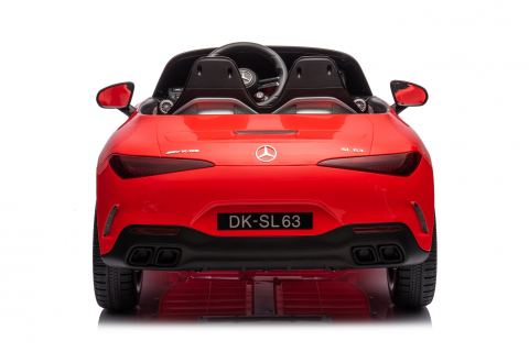 Masinuta electrica pentru copii cu licenta Mercedes SL63, 160W, 12V 10Ah, echipare premium, rosie [23]