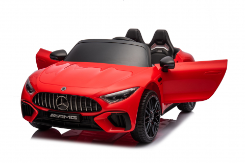 Masinuta electrica pentru copii cu licenta Mercedes SL63, 160W, 12V 10Ah, echipare premium, rosie [26]