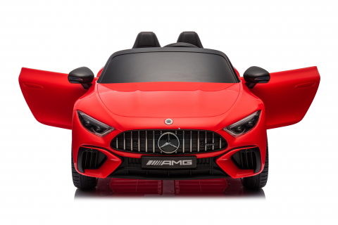Masinuta electrica pentru copii cu licenta Mercedes SL63, 160W, 12V 10Ah, echipare premium, rosie [25]
