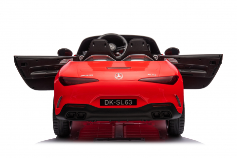 Masinuta electrica pentru copii cu licenta Mercedes SL63, 160W, 12V 10Ah, echipare premium, rosie [28]