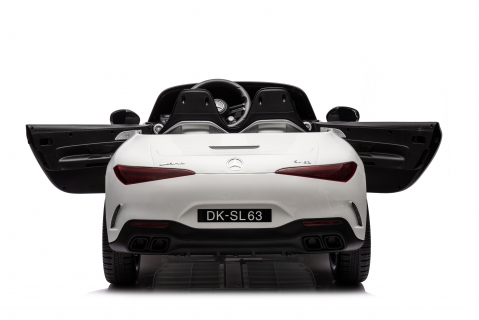 Masinuta electrica pentru copii 2-7 ani Mercedes SL63, 160W, 12V 10Ah, PREMIUM, culoare alba [14]