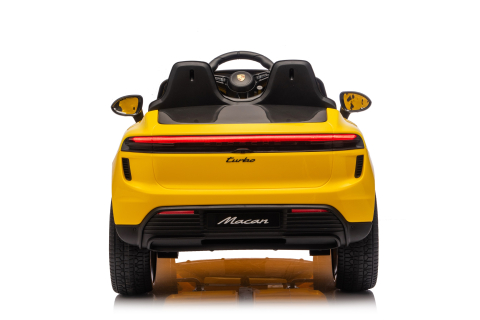 Porsche Macan 140W  galbena, masinuta electrica copii 2 - 5 ani [3]