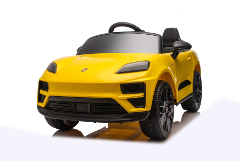 Porsche Macan 140W  galbena, masinuta electrica copii 2 - 5 ani [13]