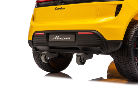 Porsche Macan 140W  galbena, masinuta electrica copii 2 - 5 ani [19]