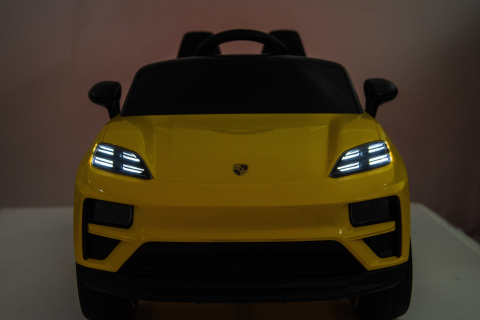 Porsche Macan 140W  galbena, masinuta electrica copii 2 - 5 ani [25]