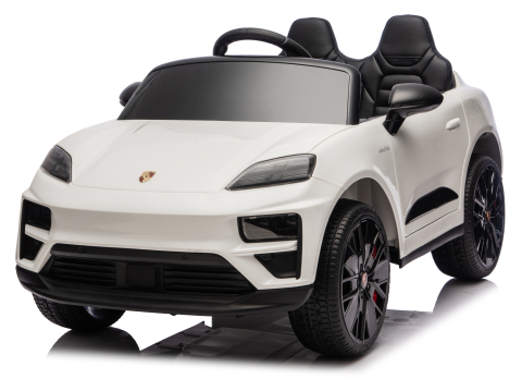 Masinute electrice - Porsche Macan 140W  alba, masinuta electrica copii 2 - 5 ani
