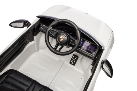 Porsche Macan 140W  alba, masinuta electrica copii 2 - 5 ani [12]