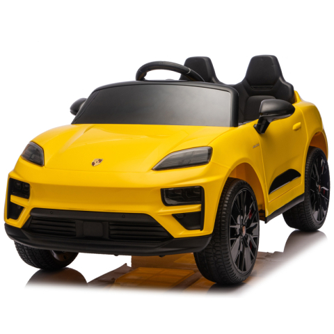 Produse in stoc - Porsche Macan 140W  galbena, masinuta electrica copii 2 - 5 ani