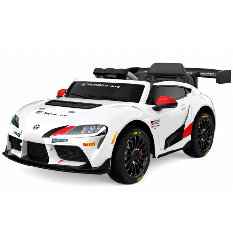 Produse in stoc - Masinuta electrica pentru copii, Toyota Supra GR, 12V 90W, telecomanda control parental, alba