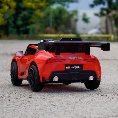 Masinuta electrica pentru copii, Toyota Supra GR, 12V 90W, telecomanda control parental, rosie [6]