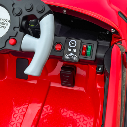 Masinuta electrica pentru copii, Toyota Supra GR, 12V 90W, telecomanda control parental, rosie [11]