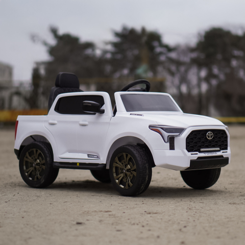 Masinuta electrica pentru copii, Toyota Tundra I-max Force, 12V 80W, echipata premium, alba [10]