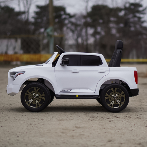 Masinuta electrica pentru copii, Toyota Tundra I-max Force, 12V 80W, echipata premium, alba [4]