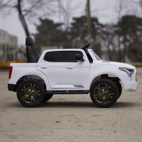 Masinuta electrica pentru copii, Toyota Tundra I-max Force, 12V 80W, echipata premium, alba [9]