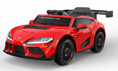Masinute electrice - Masinuta electrica pentru copii, Toyota Supra GR 12V 90W, cu telecomanda, culoare rosie
