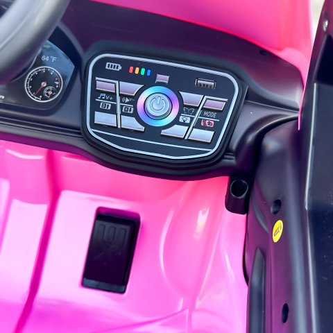 Masinuta electrica pentru copii, Toyota Tundra I-max Force, 12V 80W, echipata premium, roz [14]