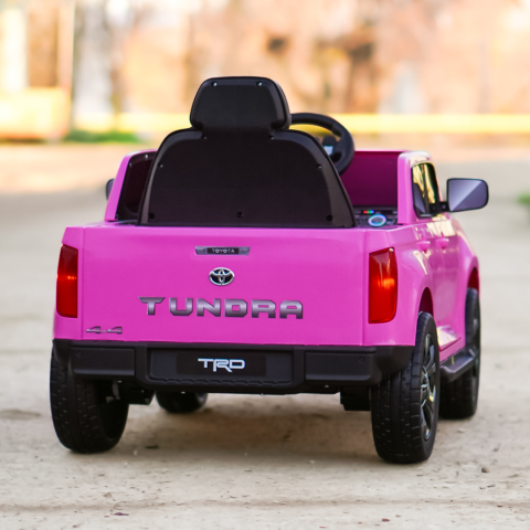 Masinuta electrica pentru copii, Toyota Tundra I-max Force, 12V 80W, echipata premium, roz [7]