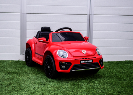 Masinuta electrica pentru copii VW Beetle Dune 35W 6V, functie de leganat, culoare Rosu [1]