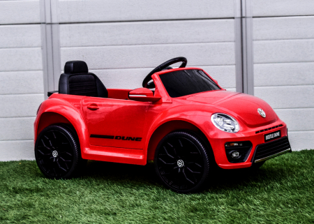 Masinuta electrica pentru copii VW Beetle Dune 35W 6V, functie de leganat, culoare Rosu [6]