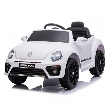 Masinute electrice - Masinuta electrica VW Beetle Dune 35W 6V, functie de leganat, bluetooth culoare Alba