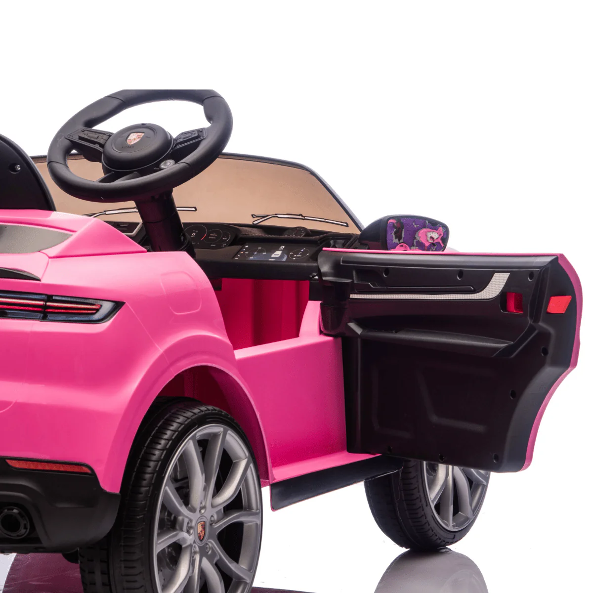 Porsche Cayenne roz, masinuta electrica copii 2 - 5 ani [15]