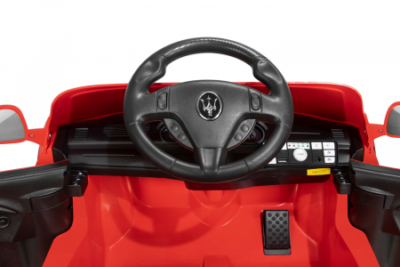 Masinuta electrica rosie pentru copii, Maserati GrandCabrio, 60W, 12V, echipare standard. [4]