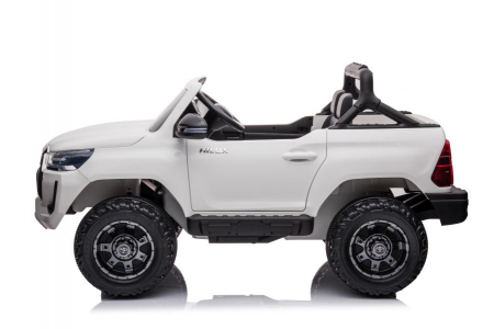 Masinuta electrica pentru 2 copii, Toyota Hilux 4x4 180W 12V 14Ah PREMIUM, culoare Alba [21]