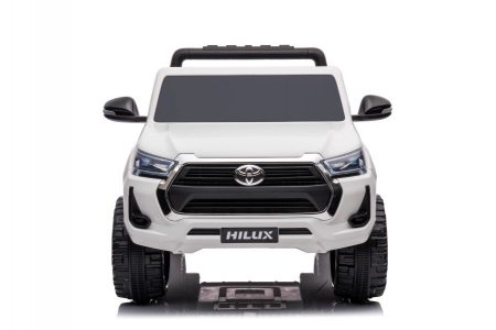 Masinuta electrica pentru 2 copii, Toyota Hilux 4x4 180W 12V 14Ah PREMIUM, culoare Alba [20]