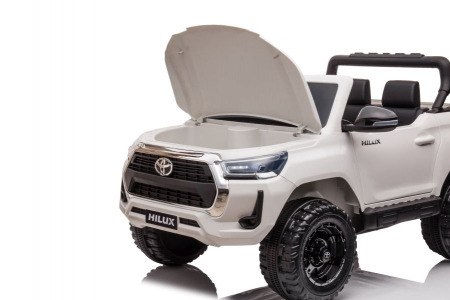 Masinuta electrica pentru 2 copii, Toyota Hilux 4x4 180W 12V 14Ah PREMIUM, culoare Alba [23]