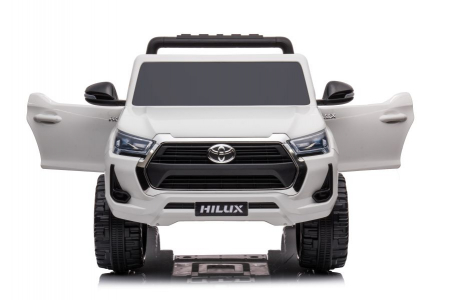Masinuta electrica pentru 2 copii, Toyota Hilux 4x4 180W 12V 14Ah PREMIUM, culoare Alba [27]