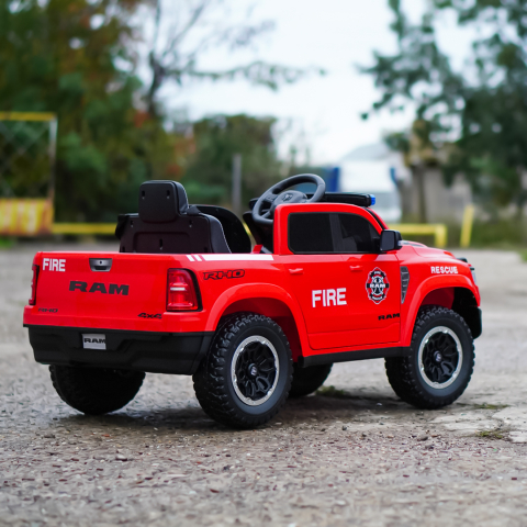 Masinuta electrica pentru mici pompieri DODGE RAM 1500 RHO 140W 12V 10Ah, RED [6]