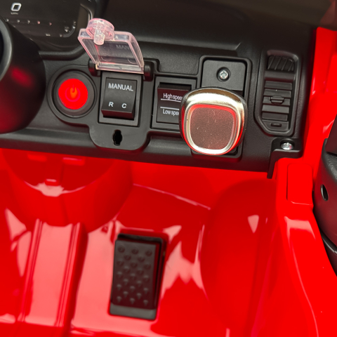 Masinuta electrica pentru mici pompieri DODGE RAM 1500 RHO 140W 12V 10Ah, RED [14]