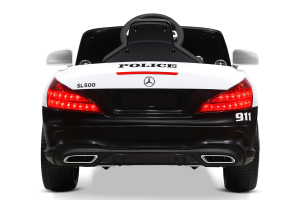 Masinuta electrica de politie Mercedes SL500 90W STANDARD #Alb [8]