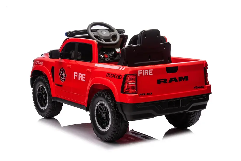 Masinuta electrica pentru mici pompieri DODGE RAM 1500 RHO 140W 12V 10Ah, RED [7]