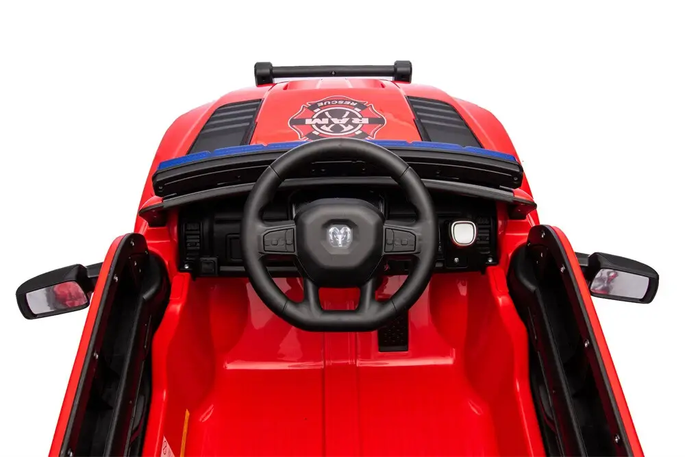 Masinuta electrica pentru mici pompieri DODGE RAM 1500 RHO 140W 12V 10Ah, RED [3]