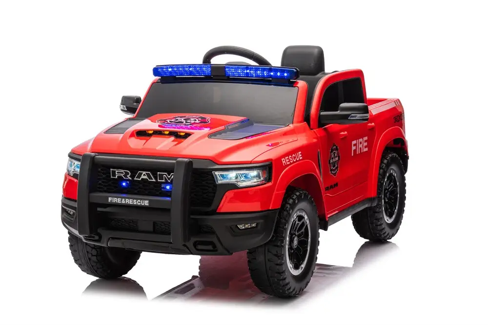 Masinuta electrica pentru mici pompieri DODGE RAM 1500 RHO 140W 12V 10Ah, RED [4]