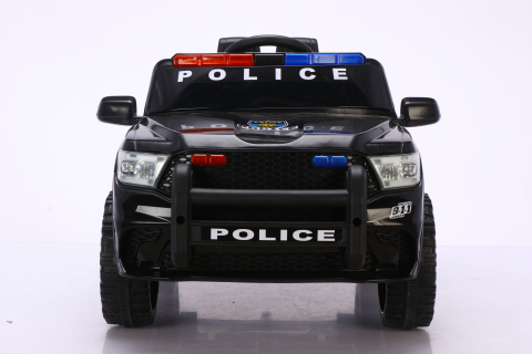 Masinuta electrica de politie, Kinderauto POLICE 911 120W 12V 7Ah premium, neagra [17]