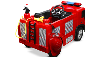 Masinuta electrica Pompieri Fire Truck Hollicy 90W 12V PREMIUM #Rosu [3]