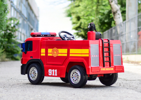 Masinuta electrica de pompieri pentru copii 2-6 ani [8]