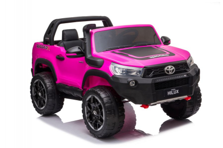 Masinuta electrica Toyota Hilux 4x4 180W 12V PREMIUM culoare Roz [13]
