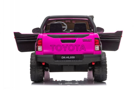Masinuta electrica Toyota Hilux 4x4 180W 12V PREMIUM culoare Roz [15]