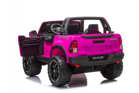 Masinuta electrica Toyota Hilux 4x4 180W 12V PREMIUM culoare Roz [10]
